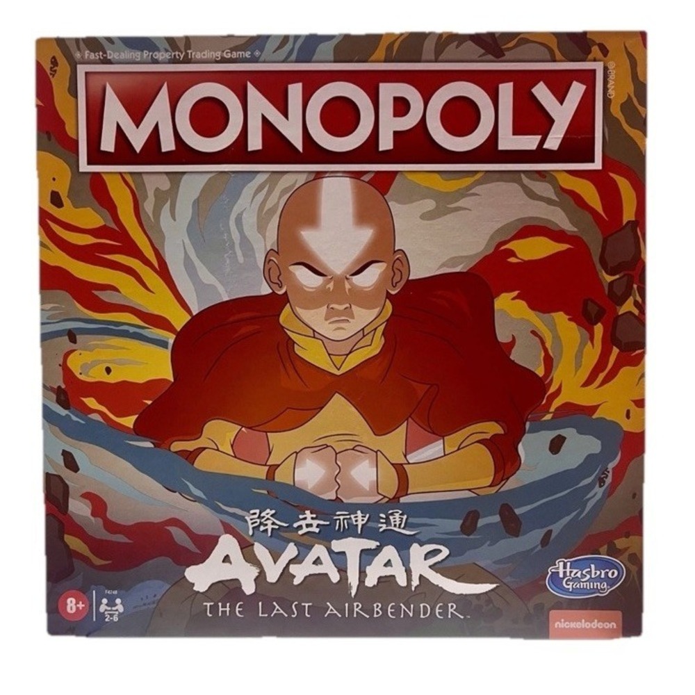 Hasbro Gaming Monopoly Avatar Nickelodeon The Last Airbender Board Game New Seal